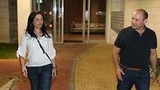 איילת שקד ונפתלי בנט בתום הפגישה בתל אביב