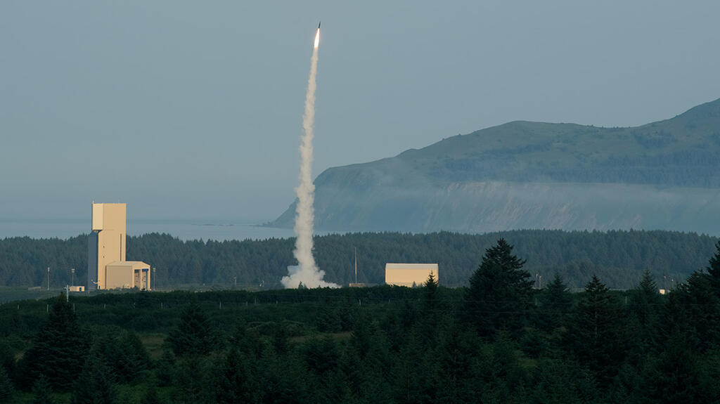 An Arrow missile launch during a drill in Alaska in 2019 (Photo: Defense Ministry) ניסוי טיל חץ