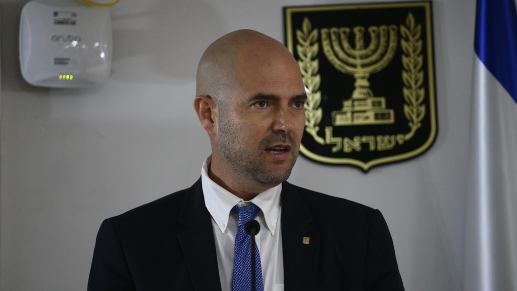 השר אמיר אוחנה (צילום: אוהד צויגנברג) טקס פרידה ממנכ"לית משרד המשפטים, אמי פלמור בירושלים במעמד אמיר אוחנה, אביחי מנדלבליט ושי ניצן