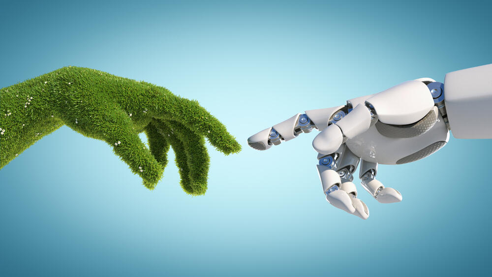 Technology x Environment (Illustratoin: Shutterstock) בינה מלאכותית ירוקה