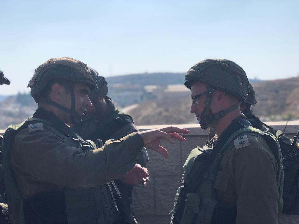 הערכת המצב המשותפת של מפקד חטיבת "אפרים" יפתח נורקין ומפקד חטיבת "בנימין" שרון אסמן