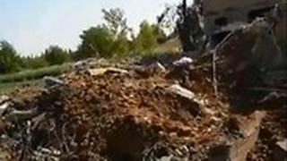 תיעוד לאחר תקיפה פיצוץ בסיס סוריה איראן סיכול פיגוע רחפנים דמשק עקרבא תיאור: יום אחרי התקיפה בעקרבא