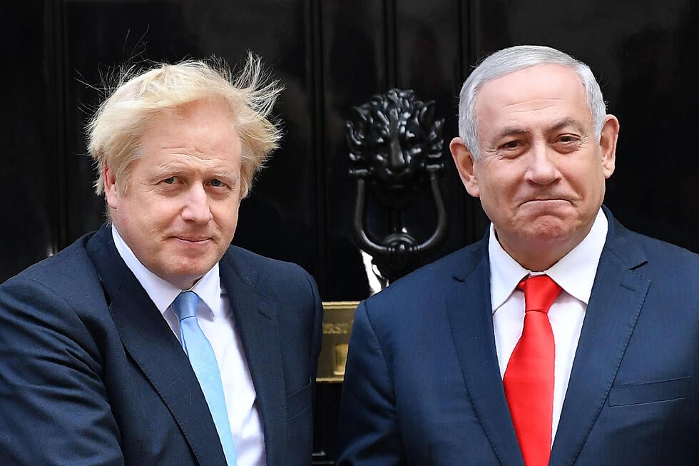 Prime Minister Benjamin Netanyahu and former Prime Minister Boris Johnson 