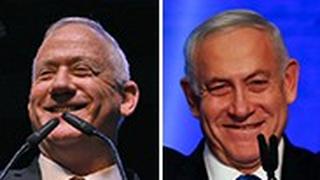 בנימין נתניהו בני גנץ בחירות 2019