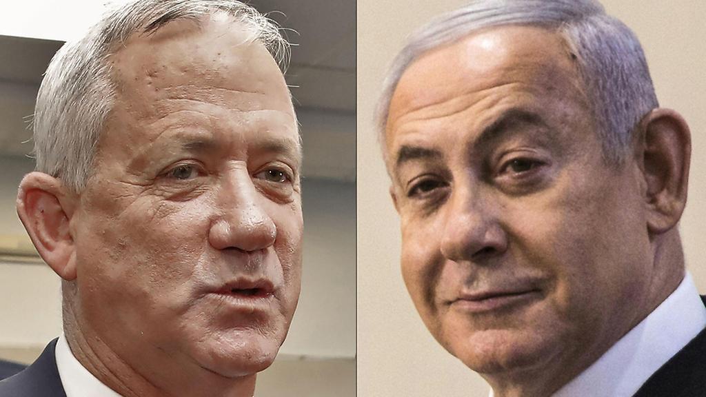 Blue & White leader Benny Gantz and Likud head Benjamin Netanyahu 