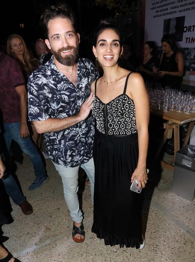 הגיעו לתמוך. תום אבני ולירז צ'רכי (צילום: אמיר מאירי) הגיעו לתמוך. תום אבני ולירז צ'רכי