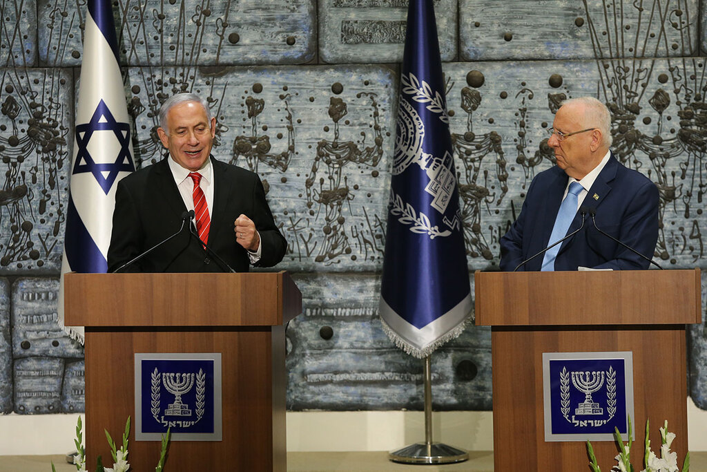 דם רע בין השניים. נתניהו וריבלין, ארכיון (צילום: עמית שאבי) בנימין נתניהו לאחר קבלת המנדט להרכבת ממשלה