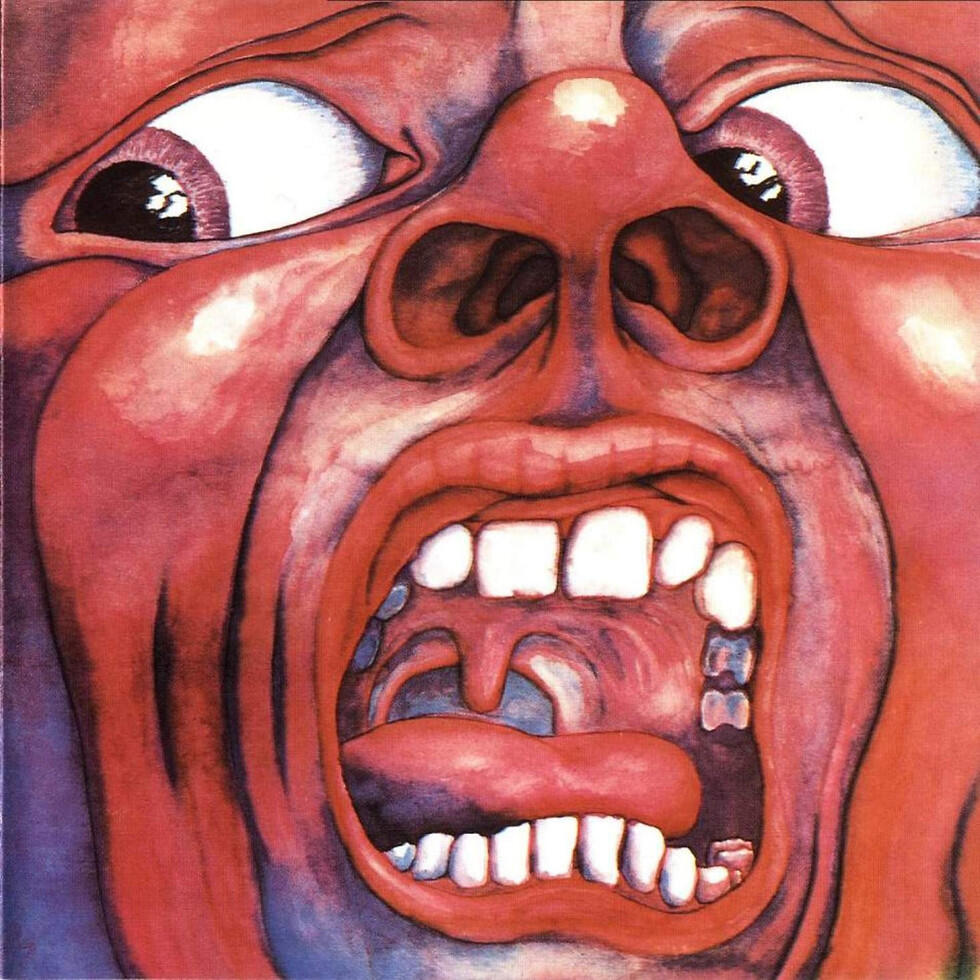 עטיפת האלבום In The Court Of The Crimson King משנת 1969 - יריית הפתיחה של הפרוג עטיפת האלבום In The Court Of The Crimson King