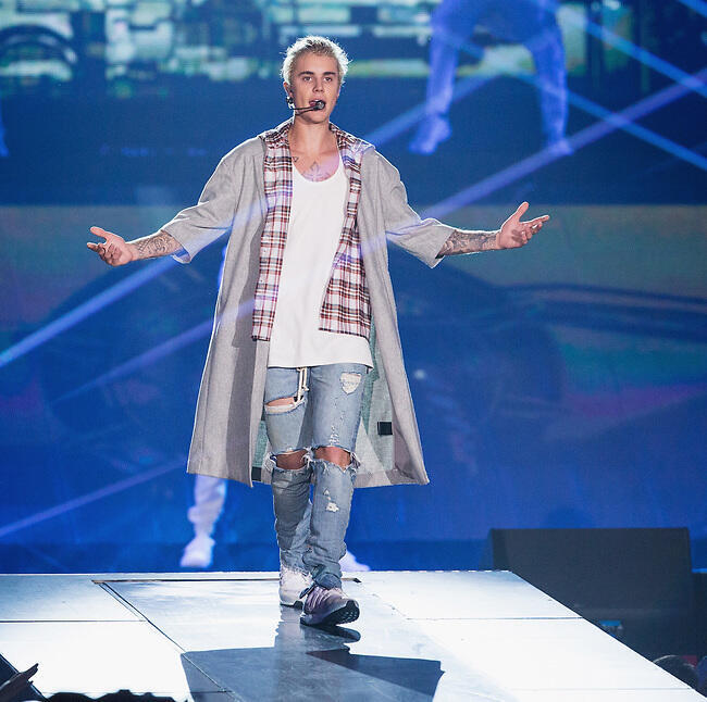 תנו לו להגיד משהו! ג'סטין ביבר (צילום: Getty Images) תנו לו להגיד משהו! ג'סטין ביבר