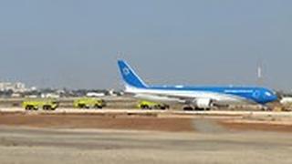 מטוס ראש הממשלה בואינג 767 נתב"ג ריצת מסלול תקלה