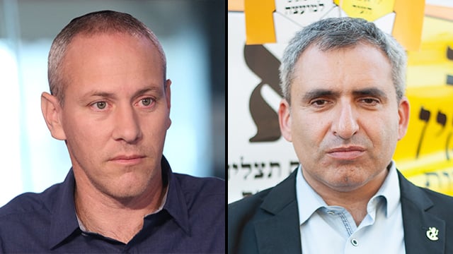  מימין: השר זאב אלקין והשר חילי טרופר