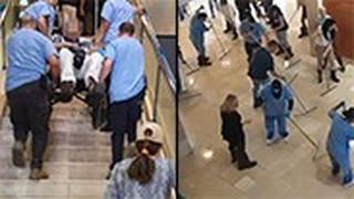 שינוע החולים בבית החולים רמב"ם לאחר תקלה במעליות בעקבות ההצפה