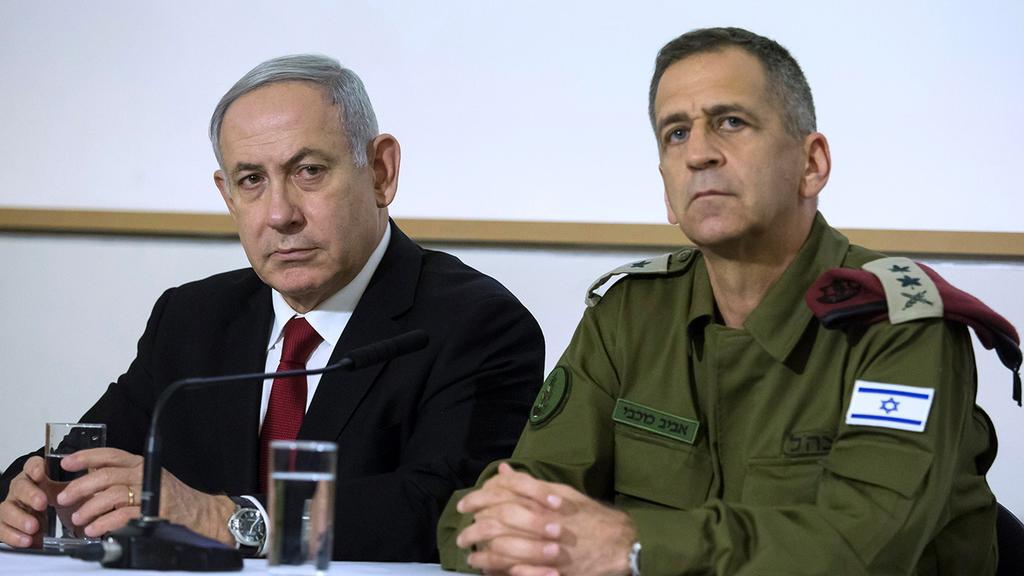 Prime Minister Benjamin Netanyhau and IDF Chief of Staff Aviv Kochavi (Photo: MCT) הצהרה נתניהו כוכבי וארגמן בעקבות המצב הביטחוני