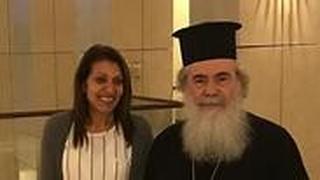 הפטריארך תיאופילוס השלישי  ויפה יששכר אמא של נעמה יששכר אסירה רוסיה