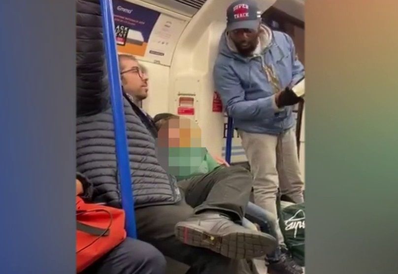Anti-Semitic rant filmed on Tube (Screenshot from video of attack) Anti-Semitic rant filmed on Tube