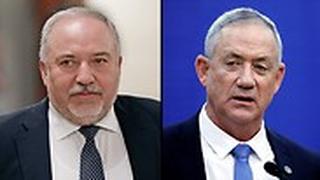 בני גנץ אביגדור ליברמן