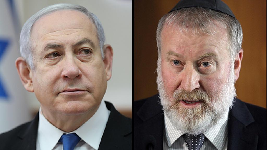 אביחי מנדלבליט ובנימין נתניהו (צילום: EPA) אביחי מנדלבליט ובנימין נתניהו