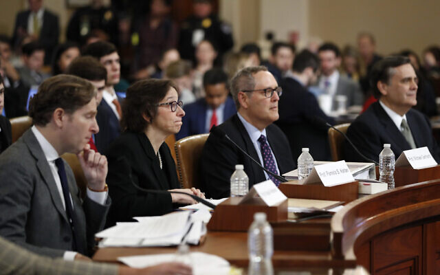 The four legal experts testifying at Donald Trump's impeachment hearings (Photo: AP) The four legal experts testifying at Donald Trump's impeachment hearings
