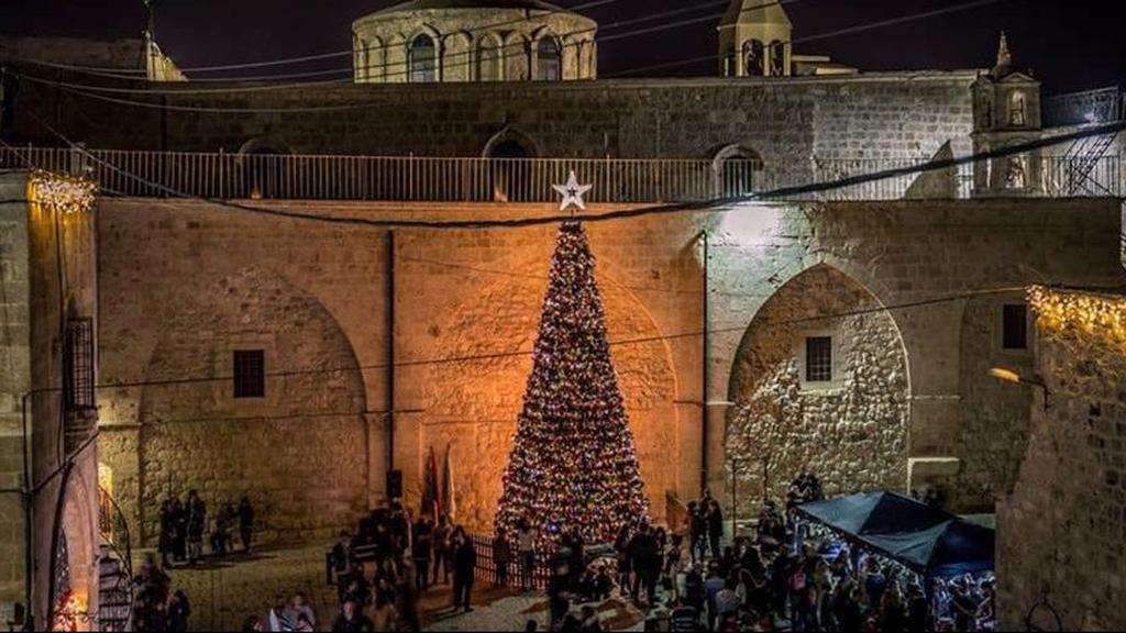 Christmas tree at St. James Convent in Jerusalem's Armenian Quarter 