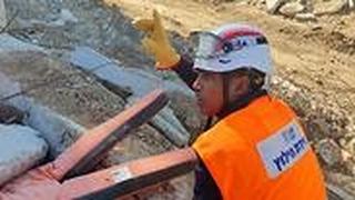 הכשרה של משמר הכנסת בחילוץ פצועים מתוך הריסות במקרה של רעידת אדמה או פגיעת טיל בכנסת