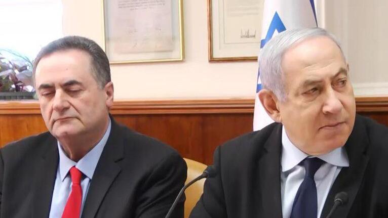 ארכיון. בנימין נתניהו וישראל כץ (צילום: אבי כהן) ישיבת ממשלה