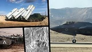 ביג סוללת טילי s-300  לוויין של בסיס באל-בוכמאל (גבול סוריה-עיראק) מטוס F-35 של חיל האוויר וחיילי צה"ל ליד טנק