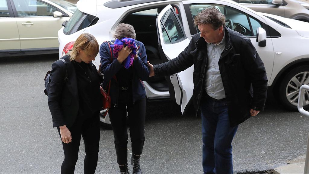 The British woman arrives in court for her hearing (Photo: Reuters) תיירת בריטית