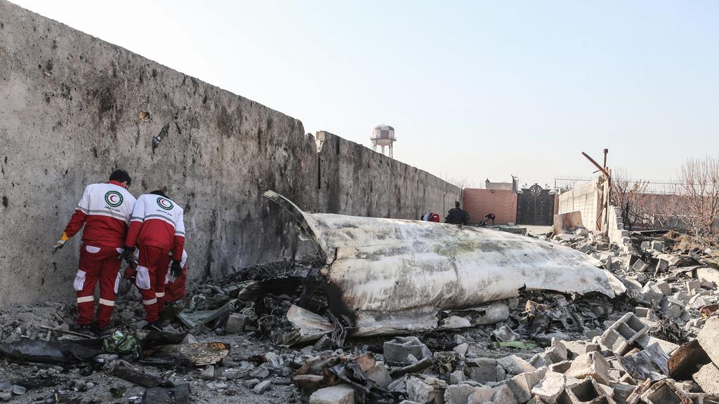 Crash site of Ukrainian jetliner downed in Iran (Photo: MCT) זירת התרסקות המטוס האוקראיני