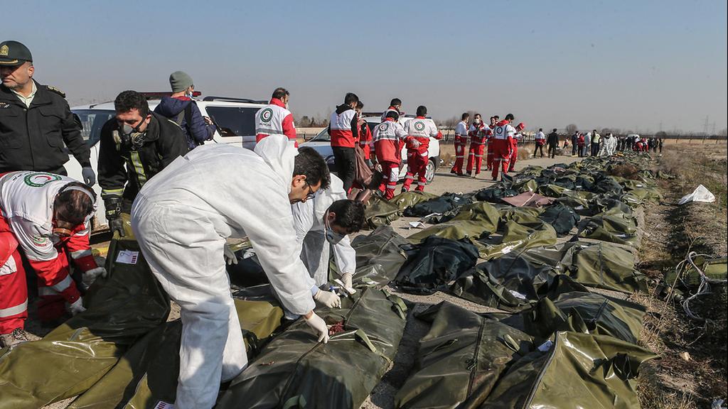 Crash site of Ukrainian jetliner downed in Iran (Photo: MCT) זירת התרסקות המטוס האוקראיני