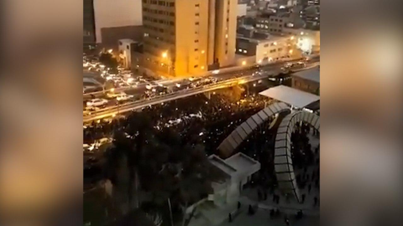 Iranian anti-government demonstration in Tehran following the downing of Ukraine airliner הפגנה הפגנות איראן נגד משמרות המהפכה נגד הפלת המטוס