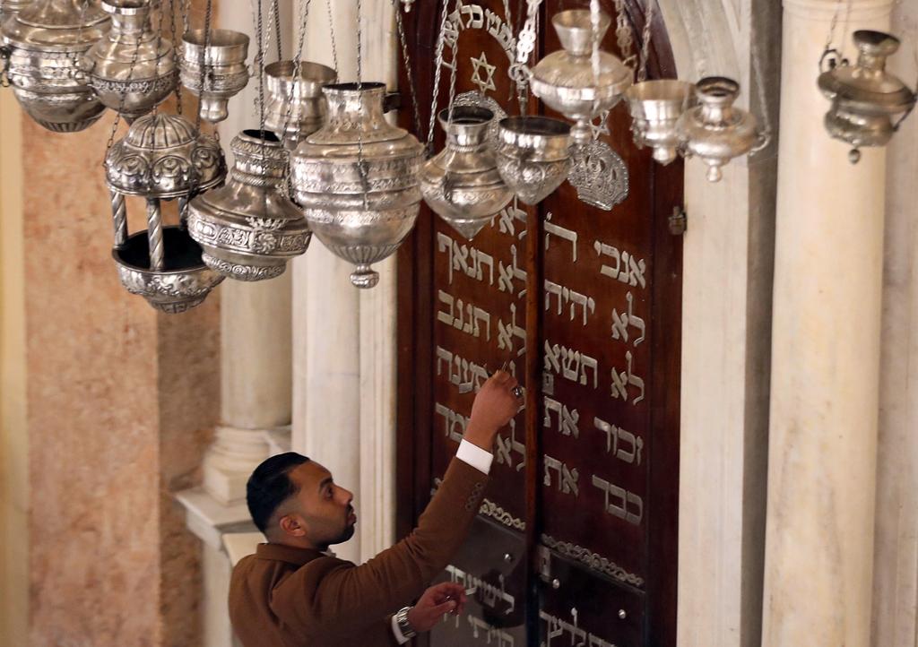 newly renovated Eliyahu Hanavi synagogue in the northwestern Egyptian city of Alexandria