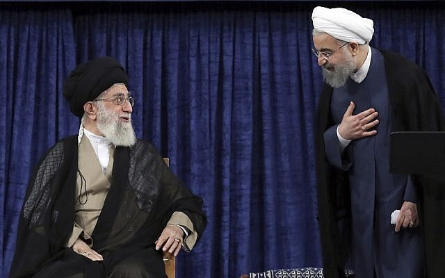 Supreme Leader Ayatollah Ali Khamenei and President Hassan Rouhani 