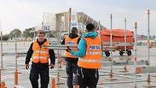 הכנות ב נתב"ג ל אירוע 75 שנה לשחרור אושוויץ