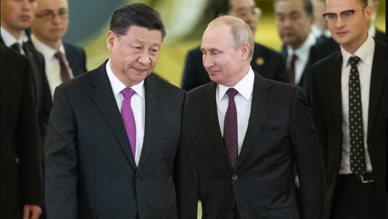 Chinese President Xi Jinping and Russian President Vladimir Putin 