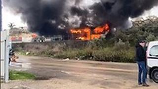 פיצוץ מיכל דלק ב מפעל באזור טמרה