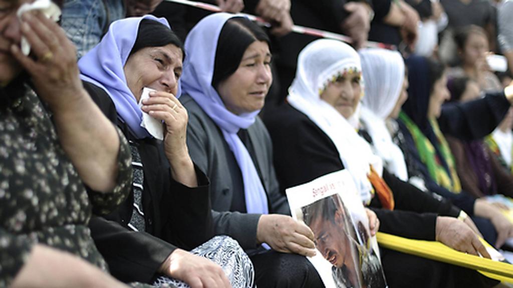 Yazidi refugees worry for missing relatives (Photo: Getty Images) Yazidi refugees worry for missing relatives