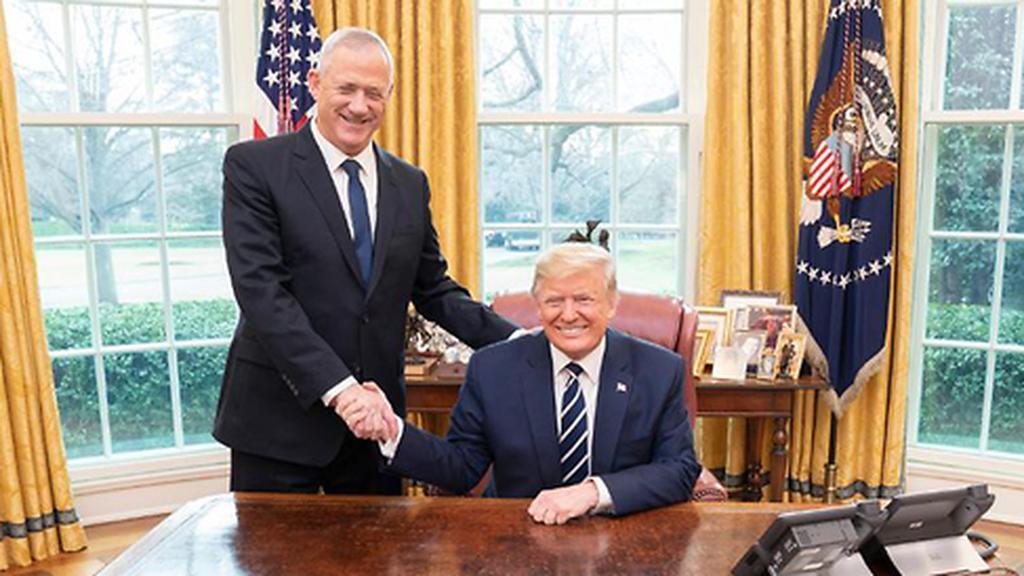 Benny Gantz meeting with Donald Trump at the White House בני גנץ ודונלד טראמפ