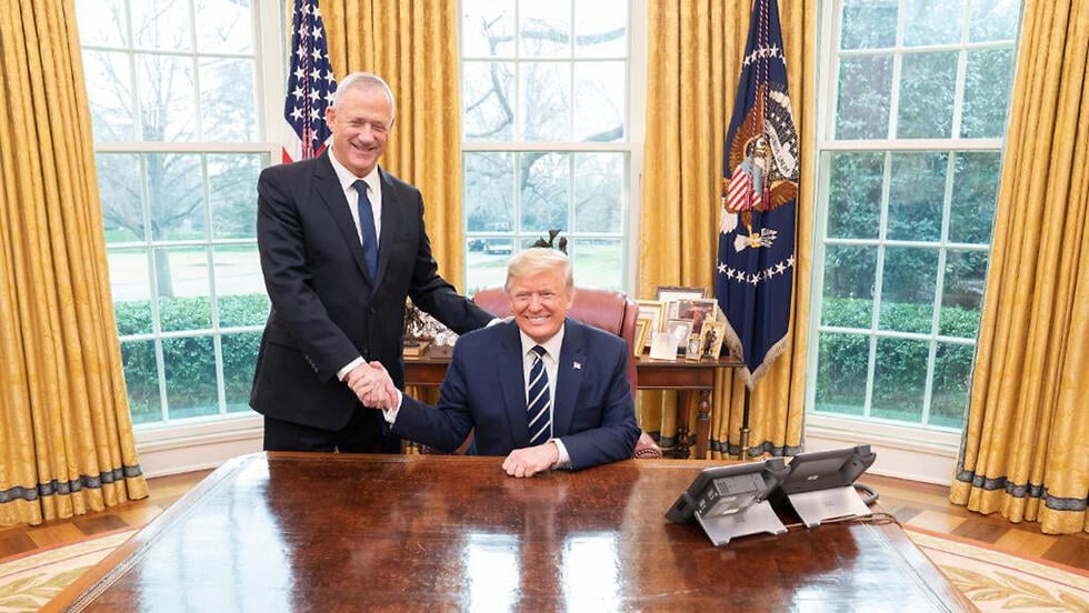 Benny Gantz meets Donald Trump בני גנץ ודונלד טראמפ
