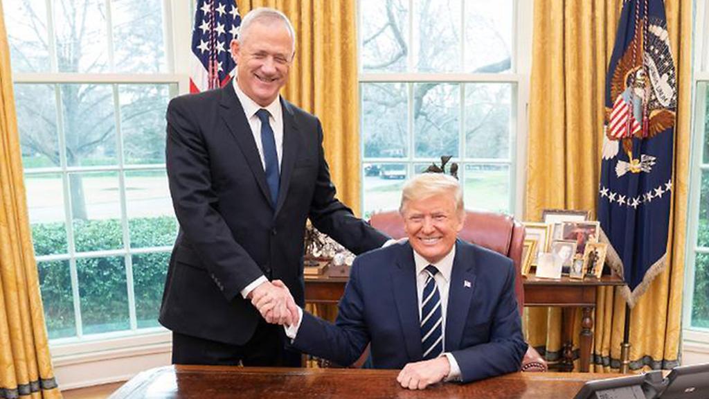 בני גנץ ודונלד טראמפ