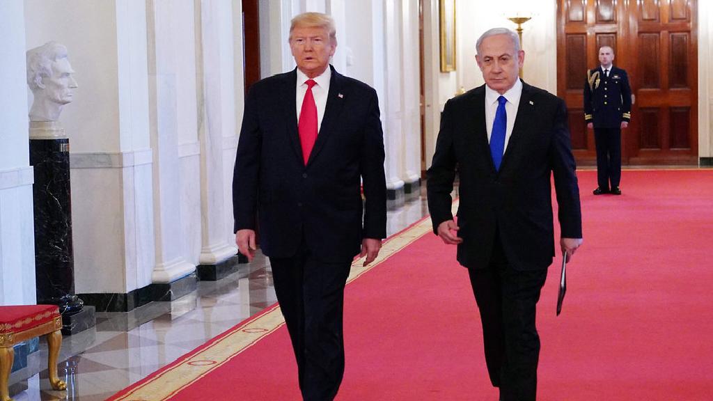 Prime Minister Benjamin Netanyahu and U.S. President Donald Trump at the White House in January (Photo: AFP) הבית הלבן
