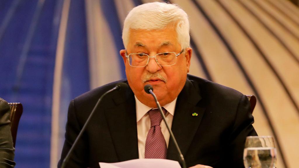 Palestinian President Mahmoud Abbas in speech following peace plan reveal (Photo: Reuters) יו"ר הרשות הפלסטינית מחמוד עבאס