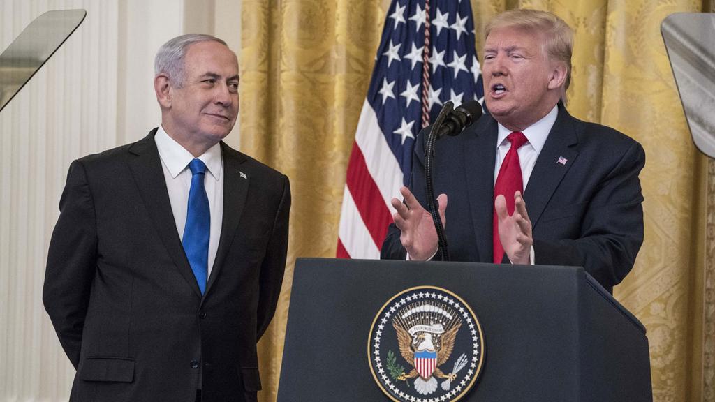 Prime Minister Netanyahu and President Trump present the peace plan in Washington 