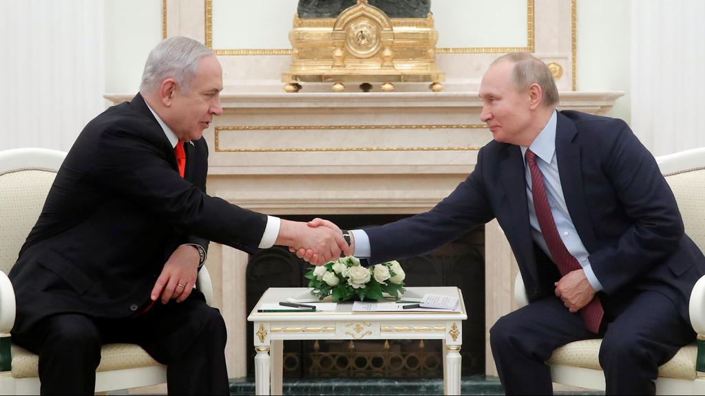 Benjamin Netanyahu and Vladimir Putin meeting in Moscow on Thursday (Photo: Reuters) בנימין נתניהו וולדימיר פוטין