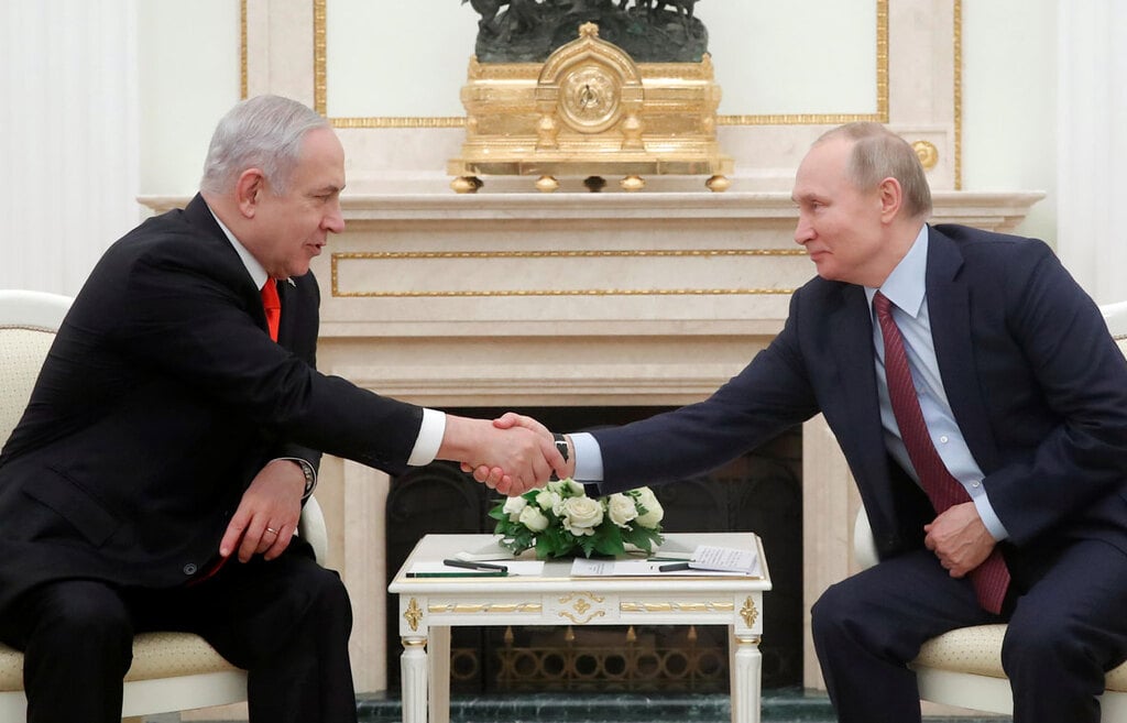 בנימין נתניהו וולדימיר פוטין