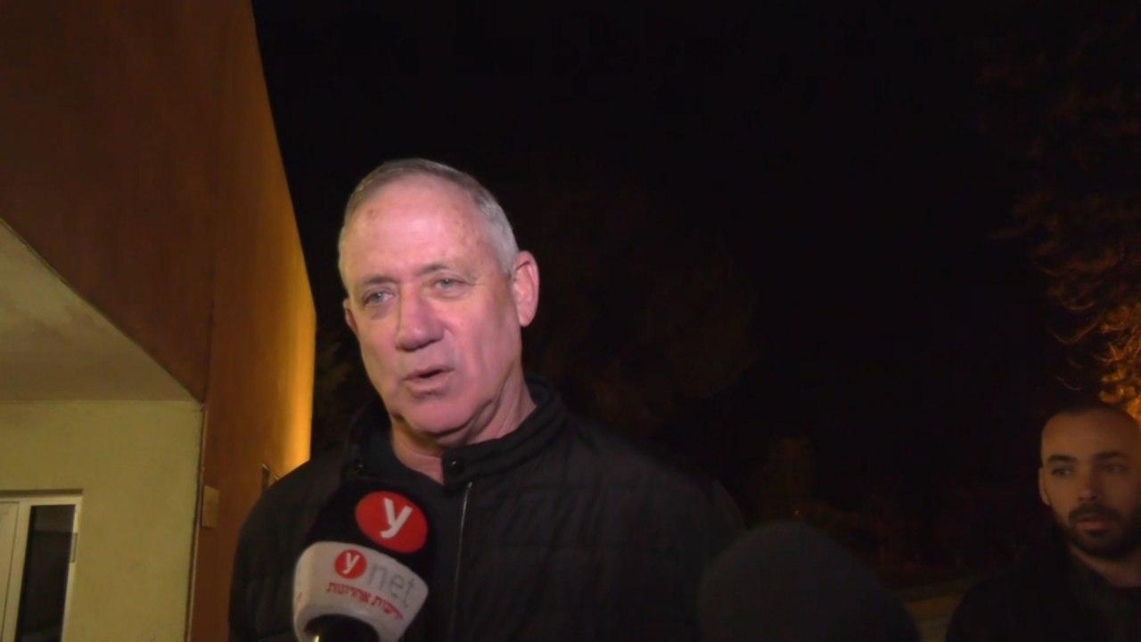 יו"ר כחול לבן בני גנץ בנחל עוז