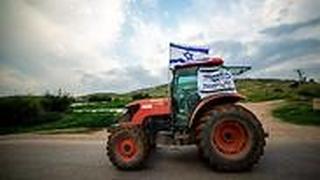 מחאת החקלאים בבקעה -" שיירת ריבונות". מסר לנתניהו "תביא את החלת הריבנות הגיע הזמן אחרי 52 שנה"
