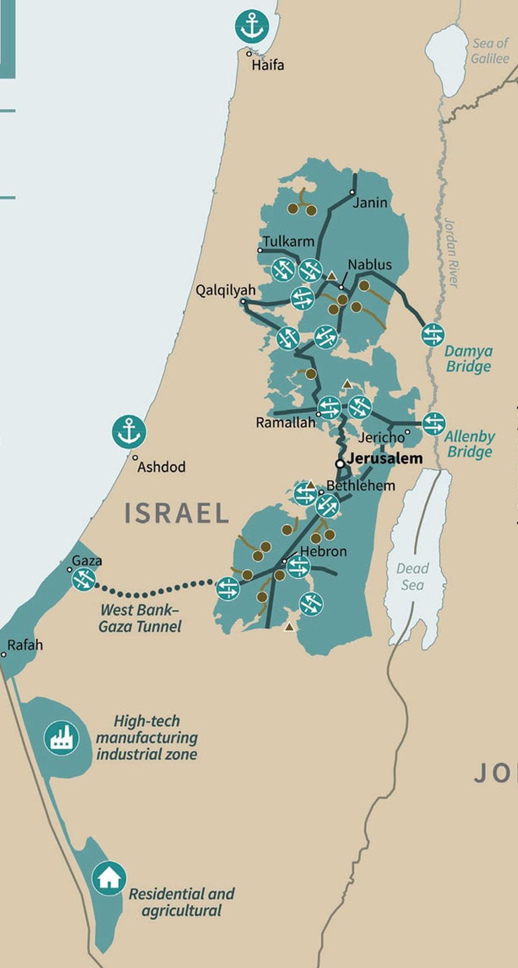 Trump peace plan map