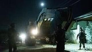 הריסת בית המחבל  אחמד קונבע בג'נין