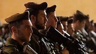 לוחמי גולני בטקס השבעה בכותל