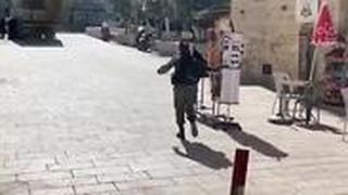 זירת הפיגוע בעיר העתיקה